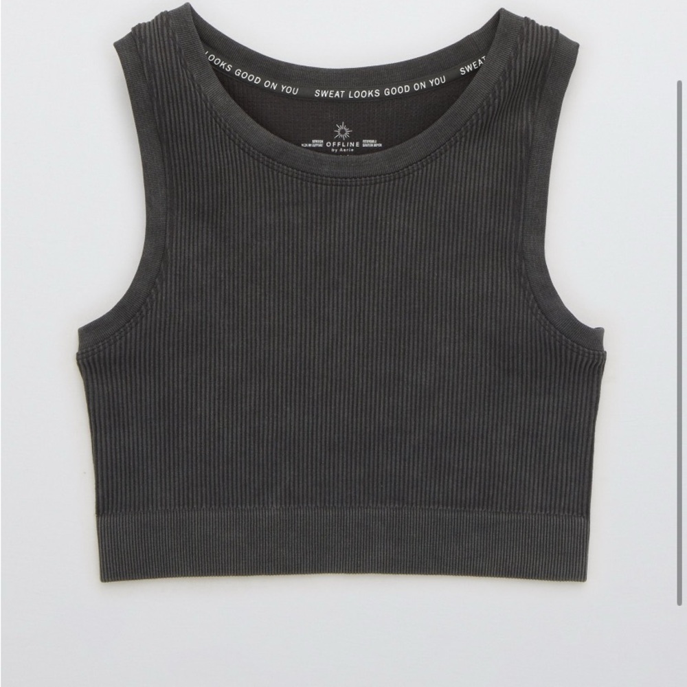 Longline stretch sports bra tank Aerie